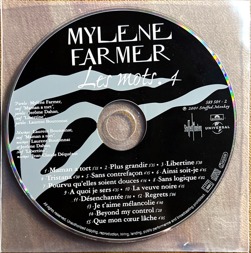 Mylène Farmer 2xCD Les Mots