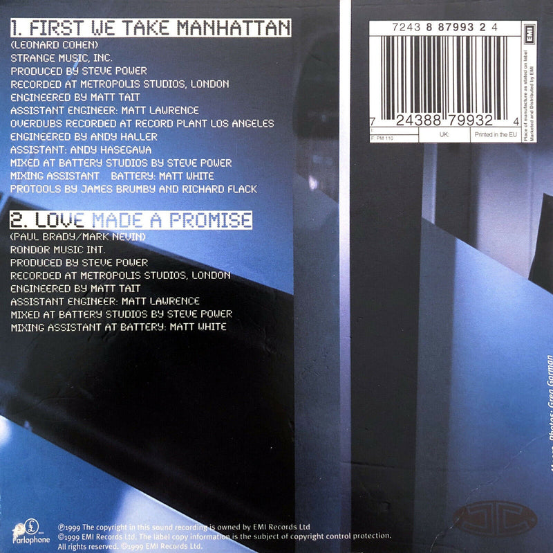 Joe Cocker ‎CD Single First We Take Manhattan - Europe (VG/EX)