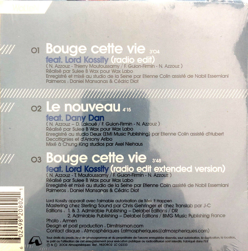 Wallen ‎CD Single Bouge Cette Vie - France (M/M - Scellé)