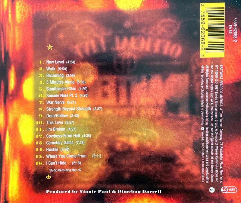 Pantera CD Official Live: 101 Proof - Europe