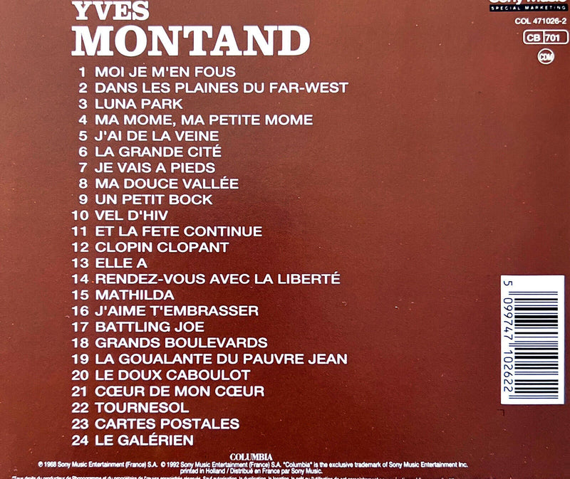 Yves Montand CD Yves Montand