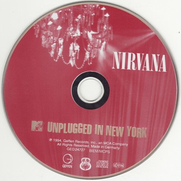 Nirvana ‎CD MTV Unplugged In New York - Germany (M/EX+)