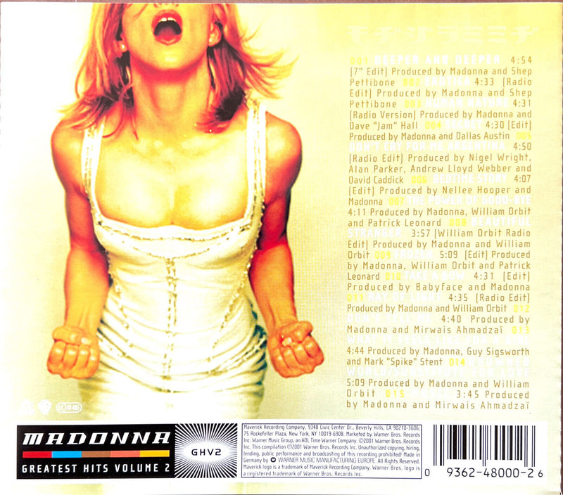 Madonna CD GHV2 (Greatest Hits Volume 2)