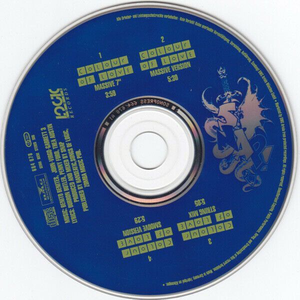 Snap! ‎Maxi CD Colour Of Love - Europe (M/EX+)
