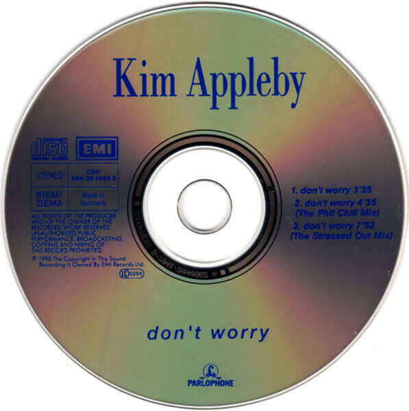 Kim Appleby Maxi CD Don't Worry - Europe (M/VG)