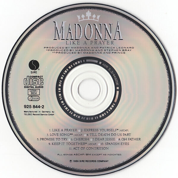 Madonna CD Like A Prayer - Europe 