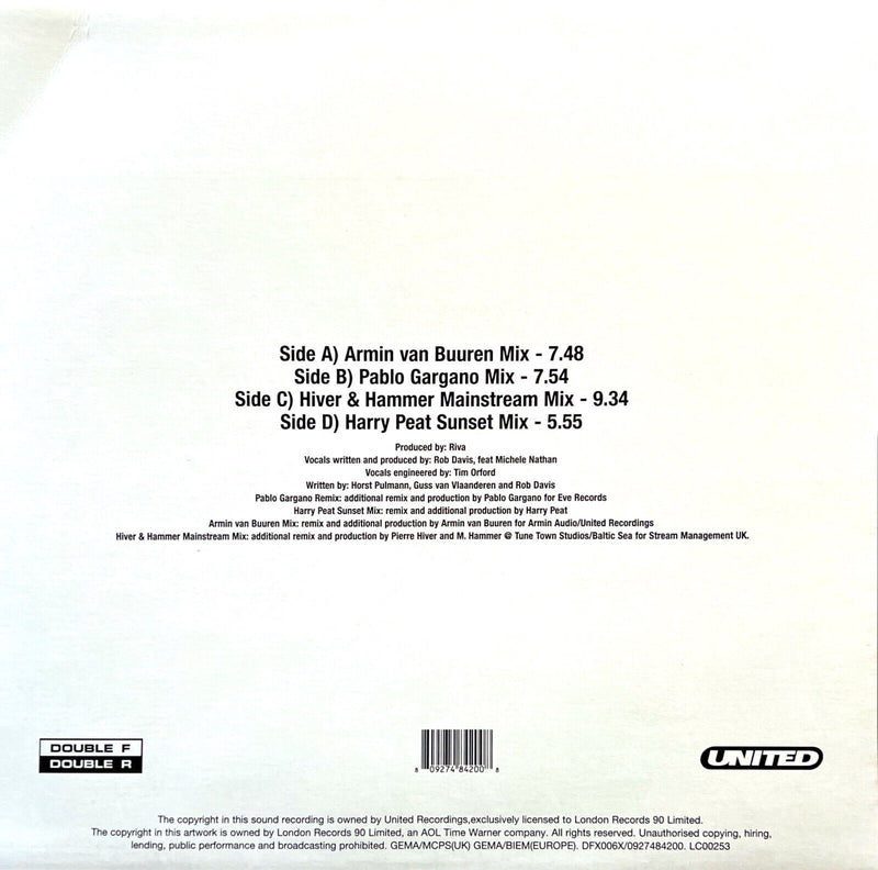 Riva 2x12" Time Is The Healer (Remixes)