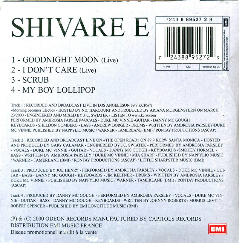 Shivare e CD Sampler I Oughtta Give You A Shot In The Head For Making Me Live In