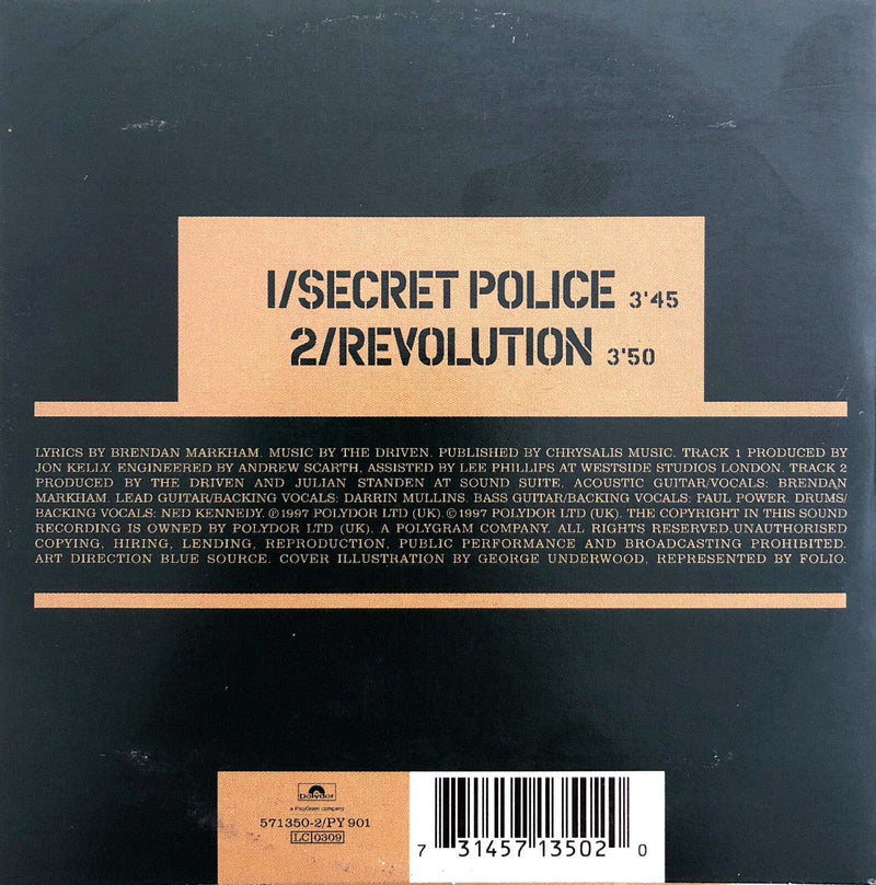 The Driven ‎CD Single Secret Police - France (EX/EX+)