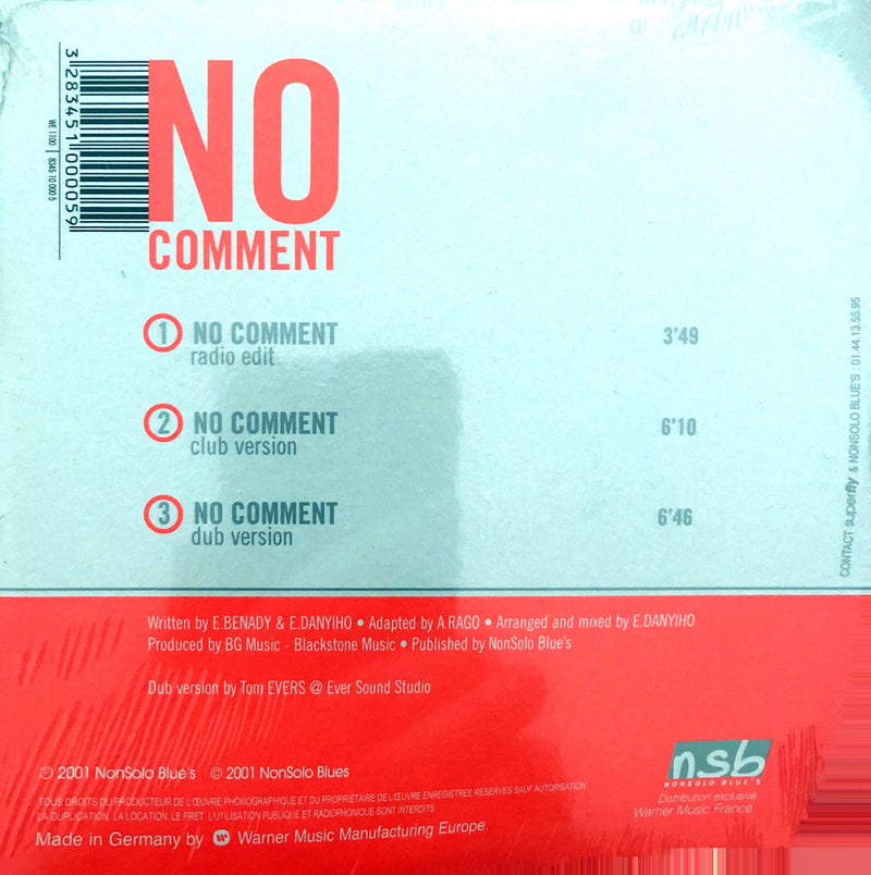No Comment Maxi CD No Comment - France (M/M - Scellé)
