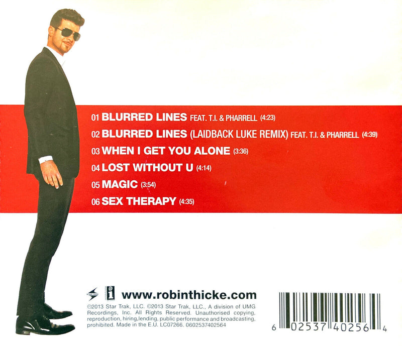 Robin Thicke CD Blurred Lines EP - Europe (EX+/EX)