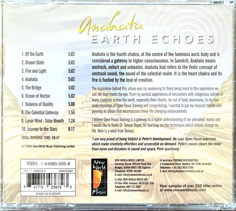 Peter Paul Parker CD Anahata - Earth Echoes