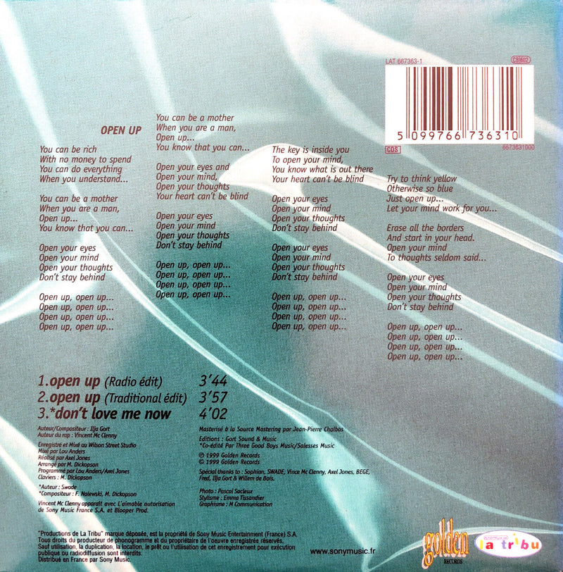 Swad ‎CD Single Open Up - France (EX+/M)