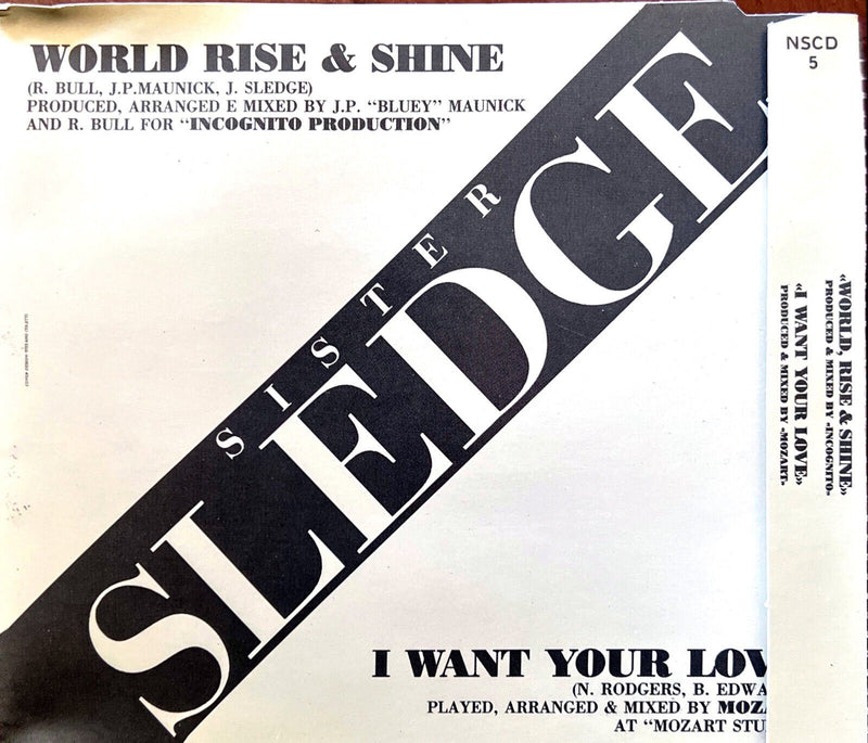 Sister Sledge Maxi CD World, Rise & Shine / I Want Your Love