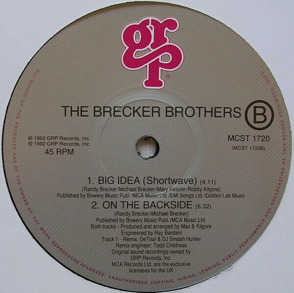 The Brecker Brothers ‎12" Big Idea - UK (VG+/M)