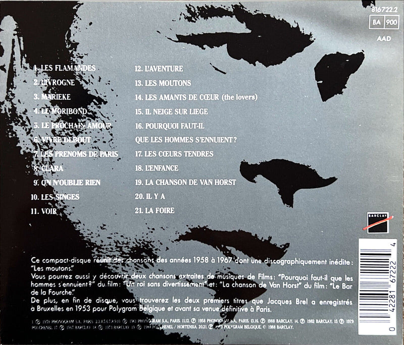 Jacques Brel CD Les Flamandes