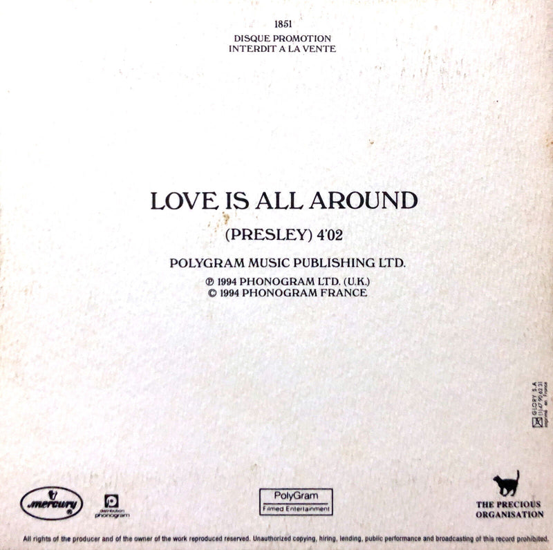 Wet Wet Wet ‎CD Single Love Is All Around - Promo - France (EX+/EX+)