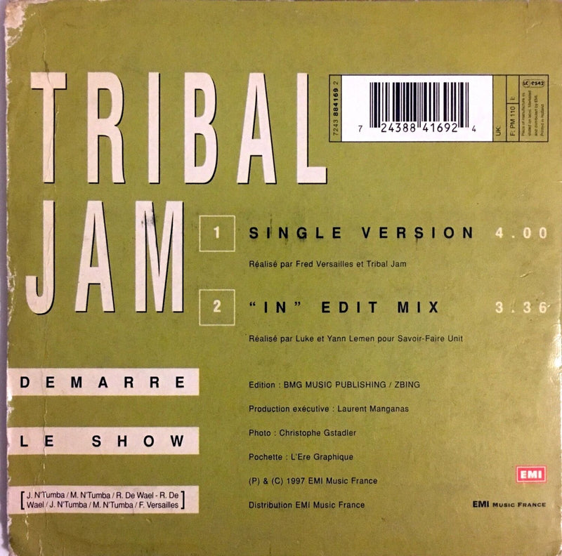 Tribal Jam CD Single Demarre Le Show - France (G/VG+)