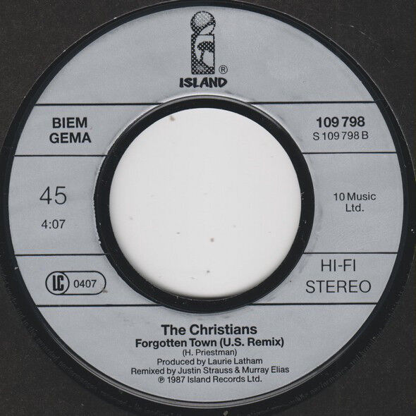 The Christians ‎7" Born Again (Remix) - Europe (EX/EX)