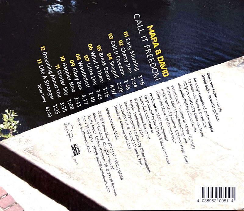 Mara & David CD Call it Freedom