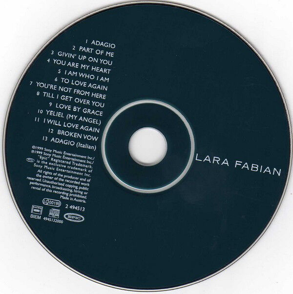 Lara Fabian ‎CD Lara Fabian - Europe (EX/EX)
