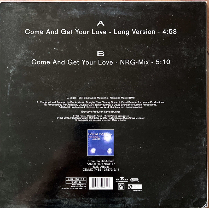 Real McCoy 12" Come And Get Your Love