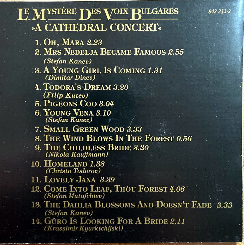 Le Mystère Des Voix Bulgares CD A Cathedral Concert