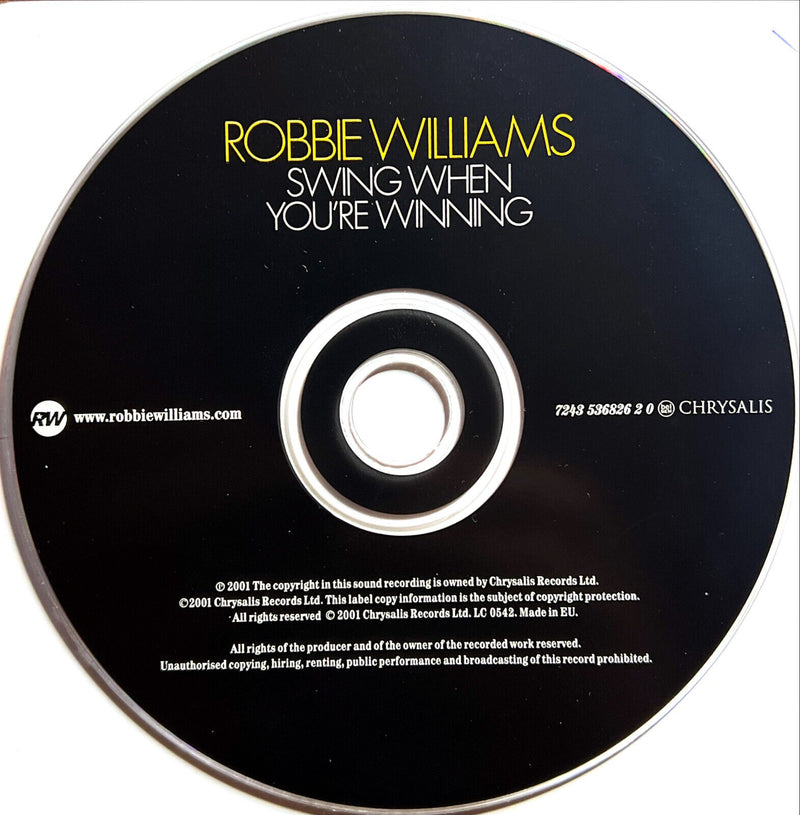 Robbie Williams CD Swing When You're Winning