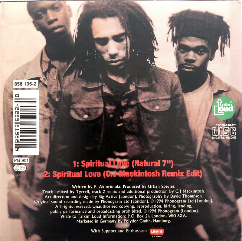 Urban Species ‎CD Single Spiritual Love - Europe (EX/M)