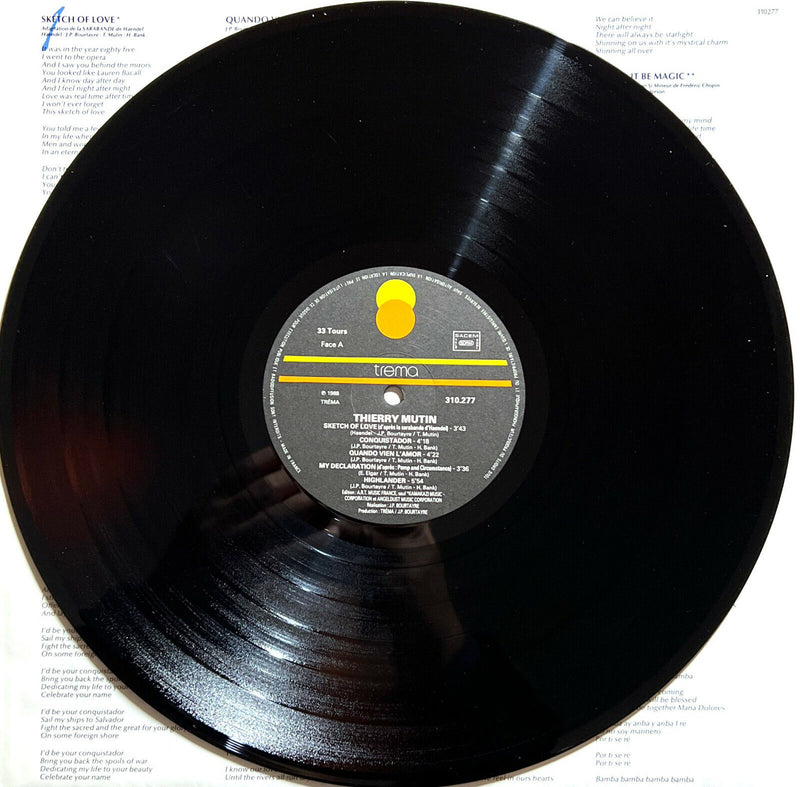 Thierry Mutin LP Sketch Of Love - France