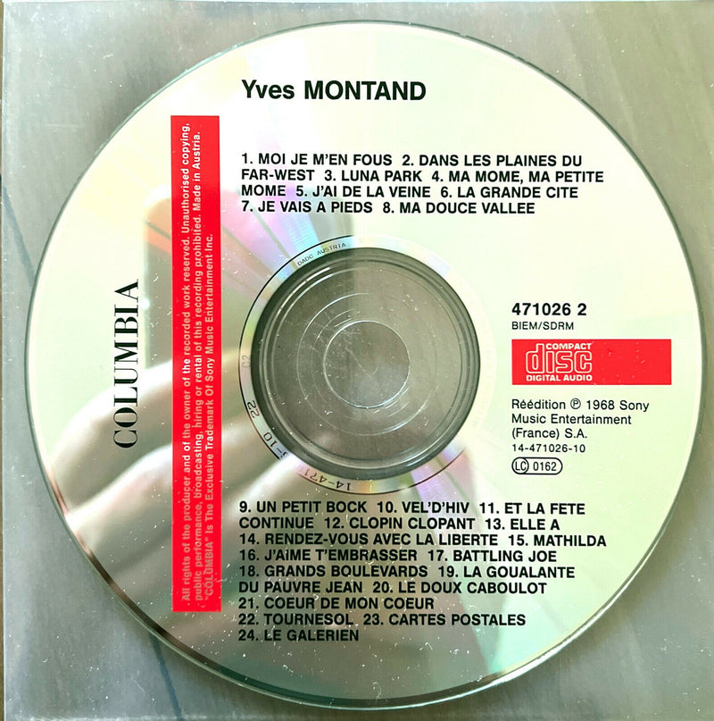 Yves Montand CD Yves Montand