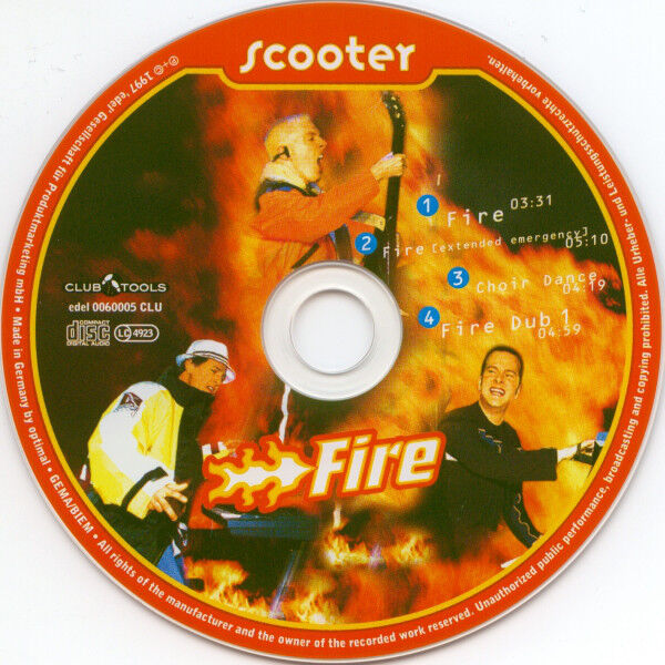 Scooter ‎Maxi CD Fire - Europe (EX/EX+)