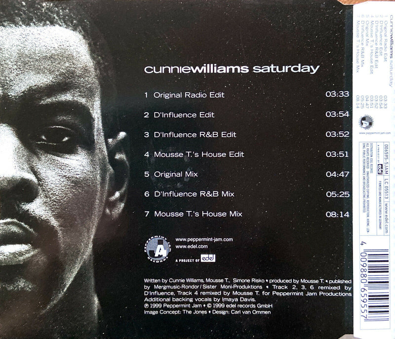 Cunnie Williams Feat. Monie Love ‎Maxi CD Saturday - Europe (EX+/EX+)