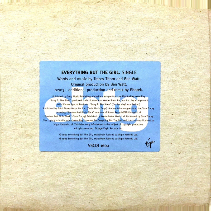 Everything But The Girl ‎CD Single Single - Promo - UK (EX+/EX+)