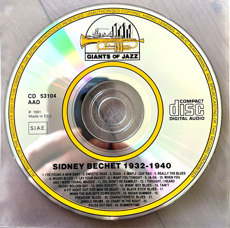 Sidney Bechet CD Summertime 1932-1940