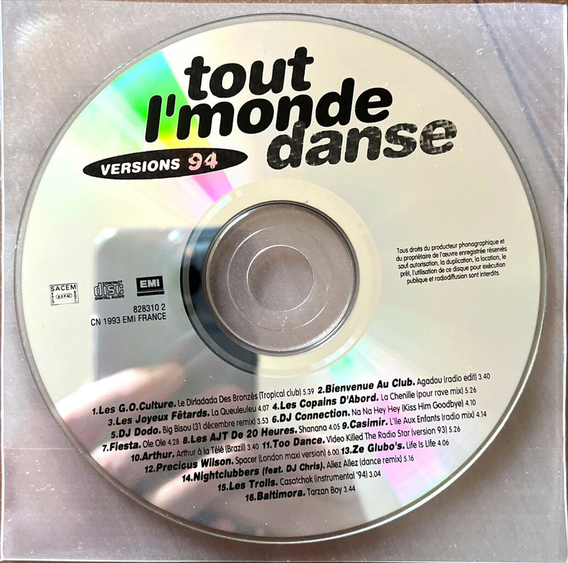 Various CD Tout L'Monde Danse Versions 94