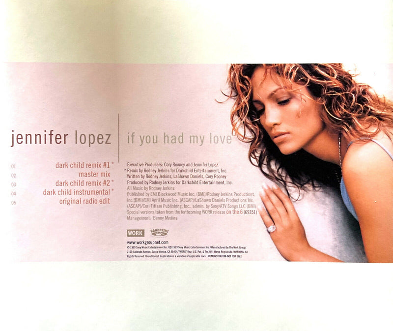 Jennifer Lopez ‎Maxi CD If You Had My Love - Promo - USA (M/VG+)