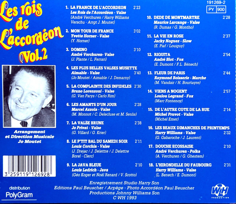 Compilation CD Les Rois De L'Accordéon Vol.2