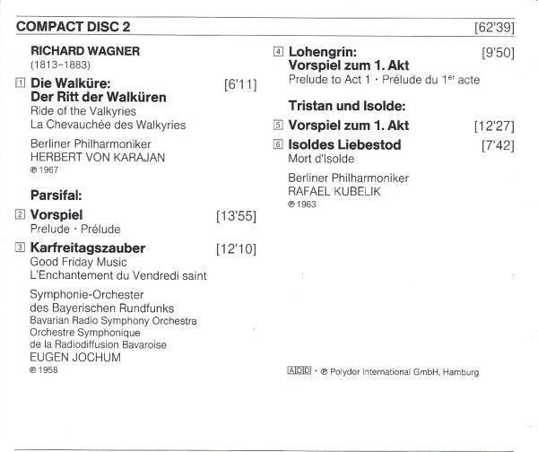 Richard Wagner ‎2xCD Ouvertüren, Vorspiele U.A. - Germany (VG/EX)