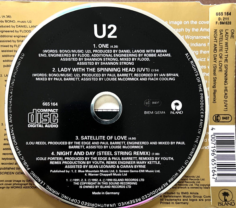 U2 Maxi CD One