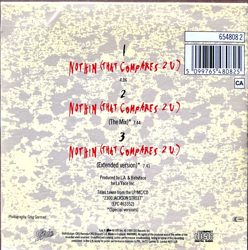 The Jacksons Maxi CD Nothin (That Compares 2 U) - UK