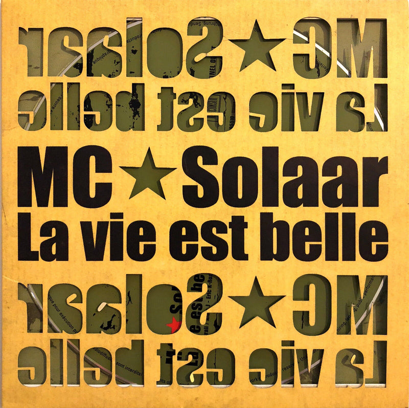 MC Solaar ‎CD Single La Vie Est Belle - Promo - France (M/EX)