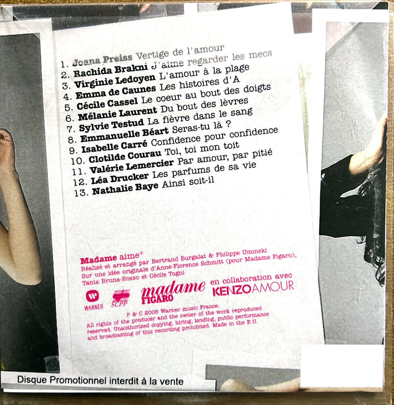 Compilation CD Madame Aime - Promo