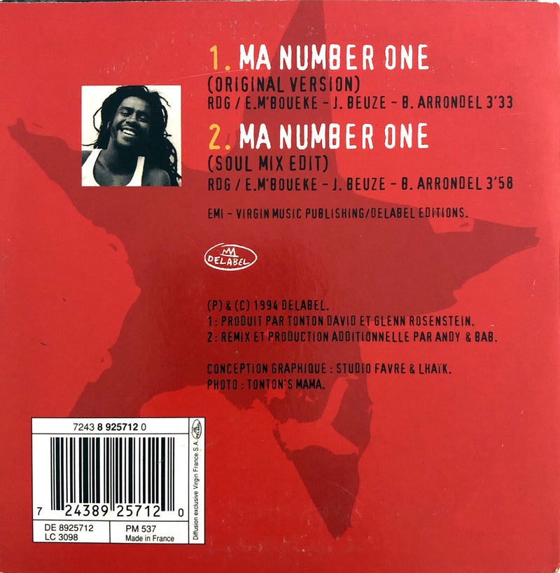 Tonton David ‎CD Single Ma Number One - France (EX/EX+)