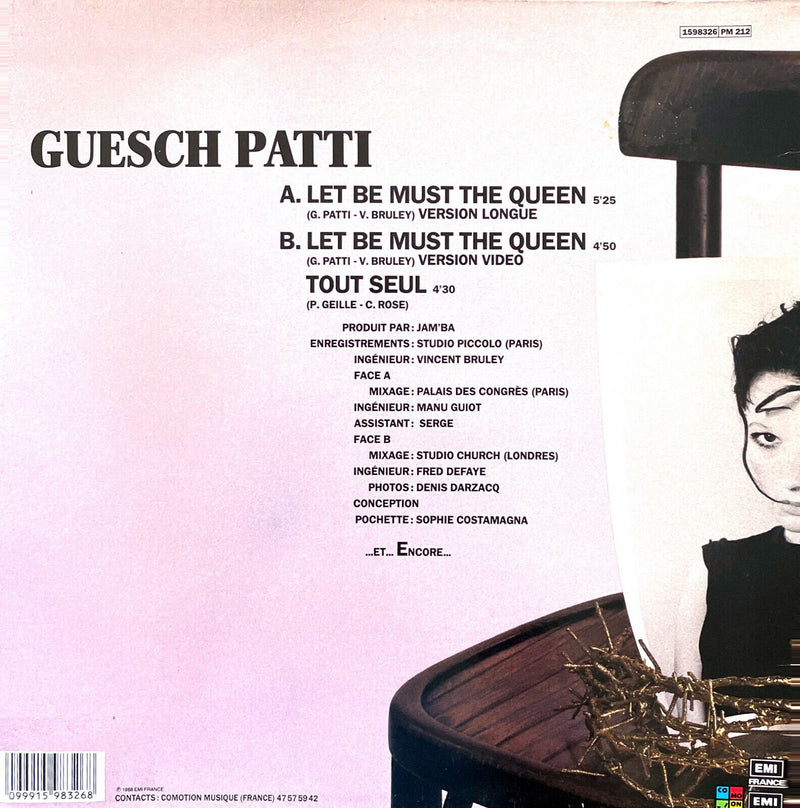 Guesch Patti 12" Let Be Must The Queen - France