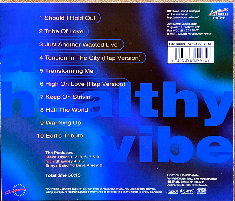 Soul Immigrants CD A Healthy Vibe