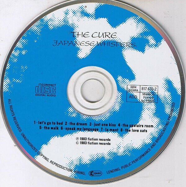 The Cure ‎CD Japanese Whispers - Europe (VG+/M)