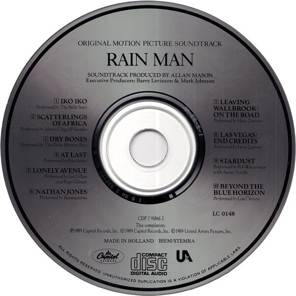 Compilation ‎CD Rain Man (Original Motion Picture Soundtrack) - Europe (M/M)