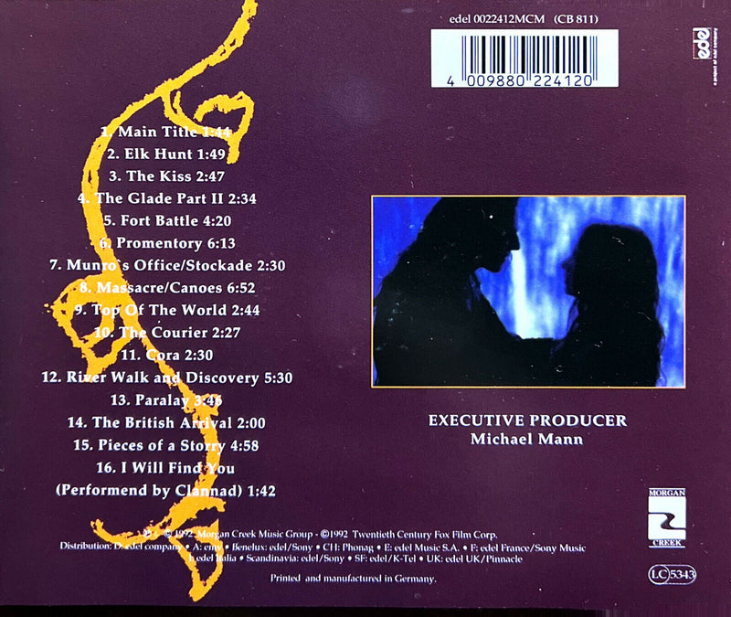 Trevor Jones / Randy Edelman CD The Last Of The Mohicans (Original Motion Pictur