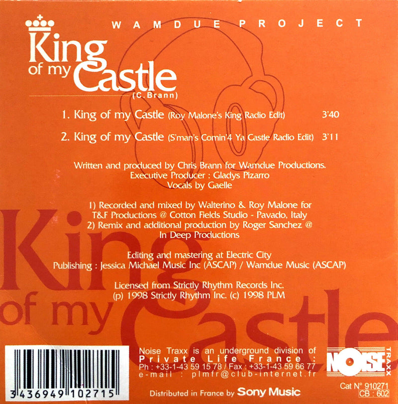 Wamdue Project ‎CD Single King Of My Castle - France (EX/M)